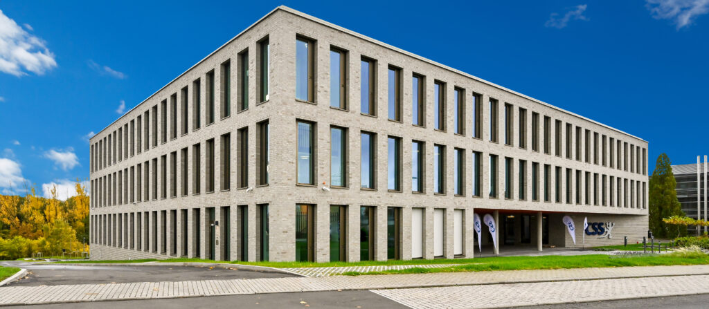 Die Firmenzentrale der CSS AG in Künzell von außen