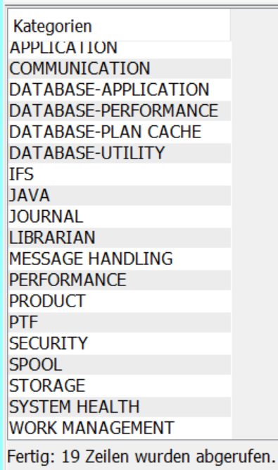 Kategorien von IBM i Services 